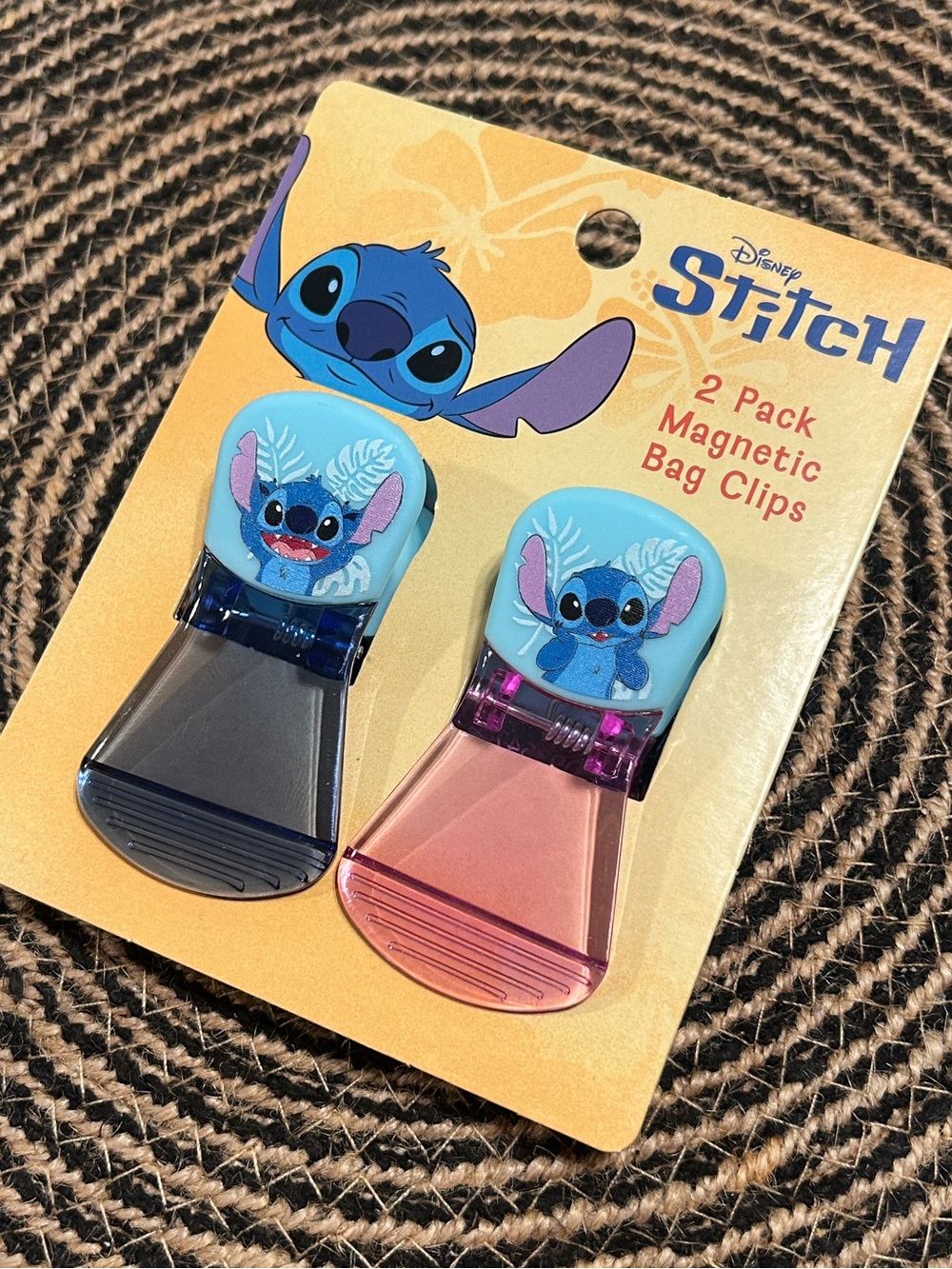 Disney Stitch 2 Pack Magnetic Bag Clips
